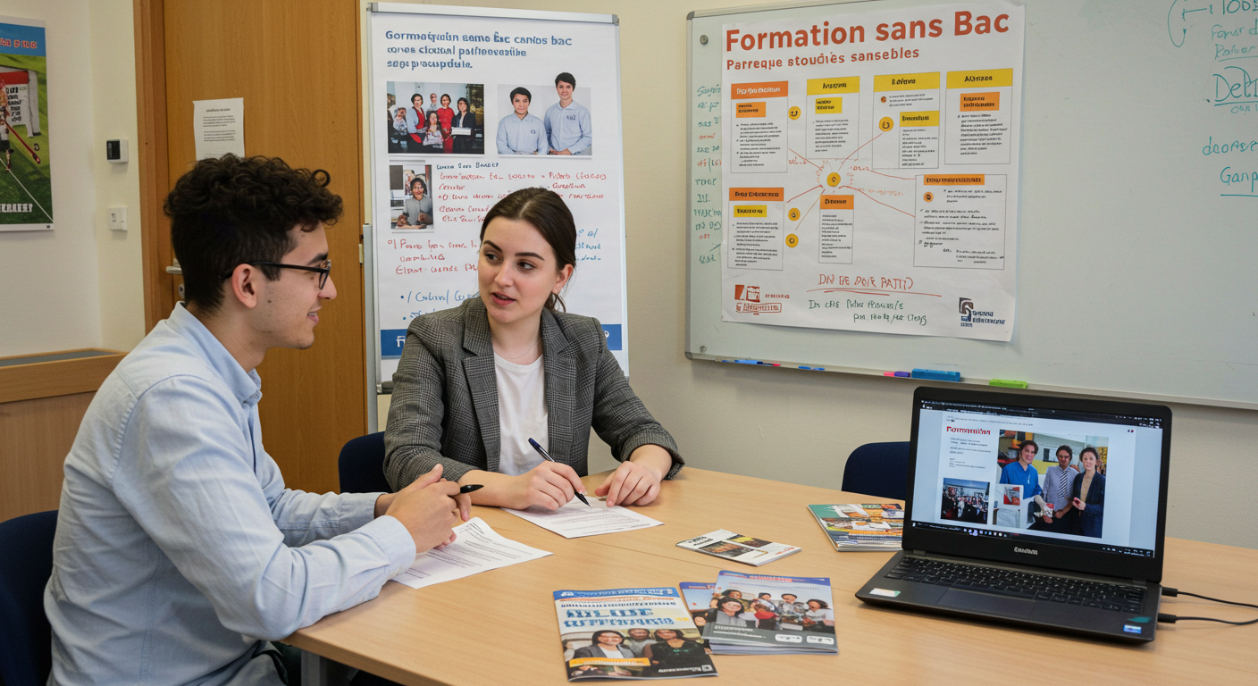 Formation sans bac : parcours et débouchés accessibles sans diplôme